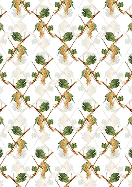 Vermentino Grapes Pattern