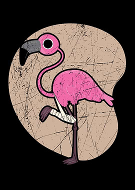 Injured Flamingo Broken