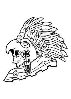 Aztec Eagle Warrior Mayan