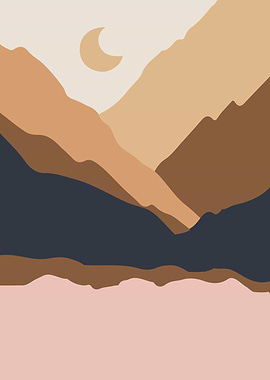 Beautiful Moon Mountains