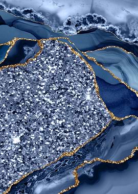 Agate Glitter Ocean 08