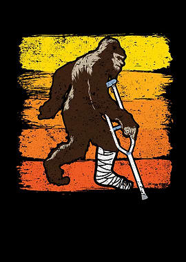 Injured Bigfoot Broken Leg
