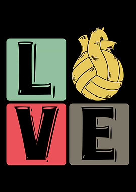 Heart Volleyball Cute Love