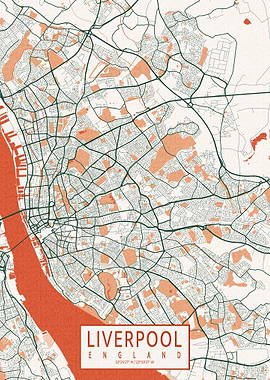 Liverpool Map Bohemian