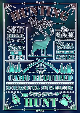 Hunting Sign Poster