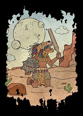 Aztec Jaguar Warrior Mayan