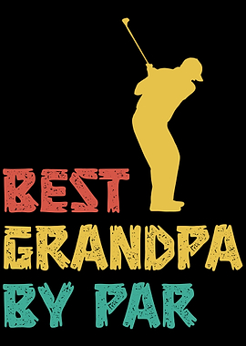 Golfer Grandpa Golf Ball