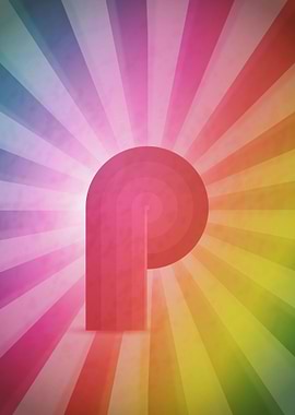 Retro letter P