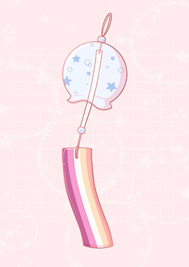 Lesbian Pride Wind Chime