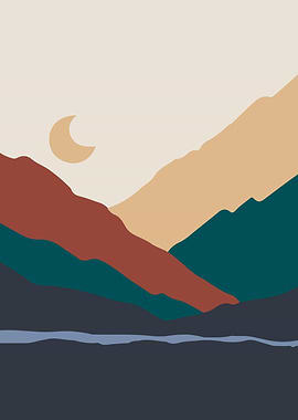 Colorful Mountain layer