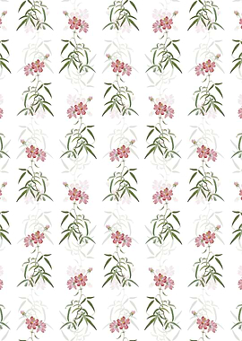 Peach Leaved Rose Pattern