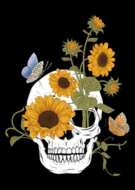 Skull Sunflower Gardening