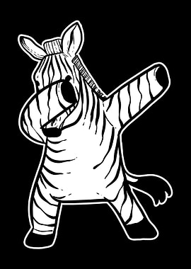 Dabbing Zebra