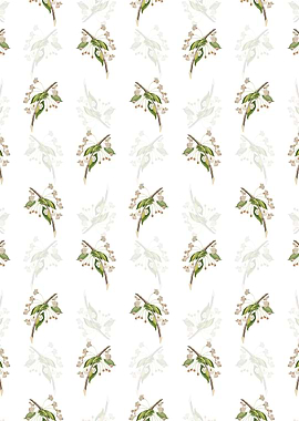 Cherry Plum Flower Pattern