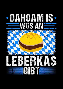 Bayern Flagge Leberkas