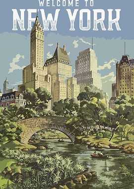 Vintage New York Poster