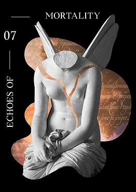 Angel statue collage