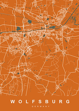 WOLFSBURG Map GERMANY