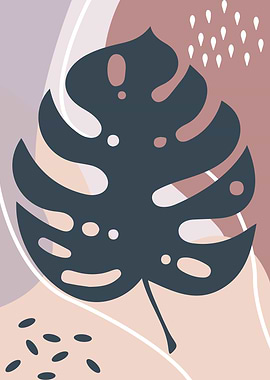 Botanical Monstera leaf