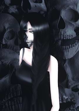 Half Skulled Girl 3