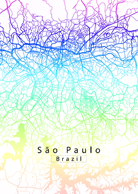 Sao Paulo City Map