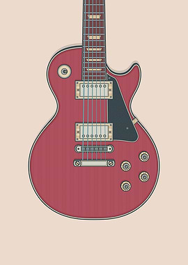 Burgundy Rock LP Guitar
