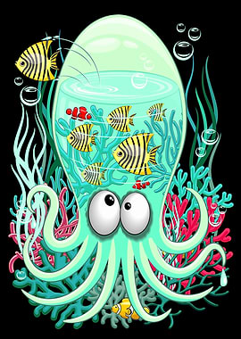 Octopus Silly Character