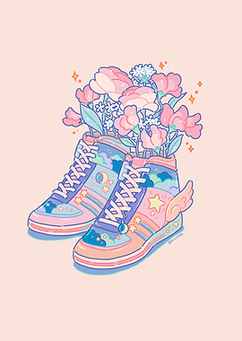 Flowers and Sneakers