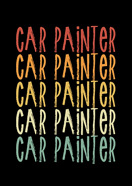 Colorful car painter