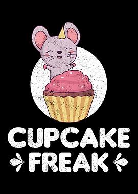 Cupcake Freak Funny Mouse