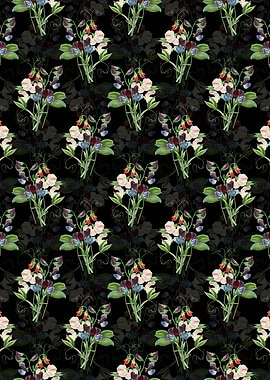 Floral Sweet Pea Pattern