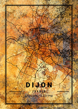 Dijon France Map