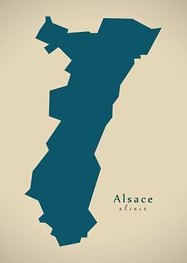 Alsace region map