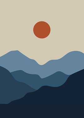 Mid century mountain layer