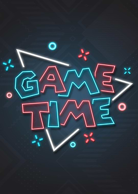 Game Time Neon Sign