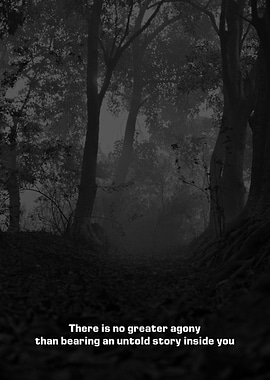 There is no greater agony