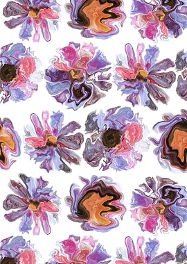 Liquid colorful shapes