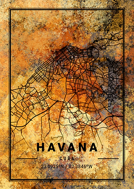 Havana Cuba Map