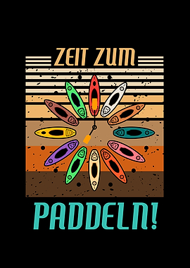 Time for paddling Canoe