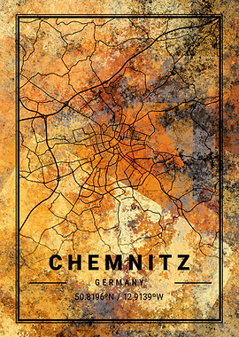 Chemnitz Germany Map