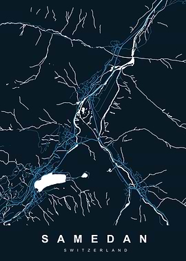 SAMEDAN Map SWITZERLAND