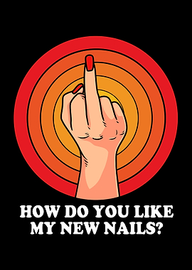 Middle Finger Nail Tech