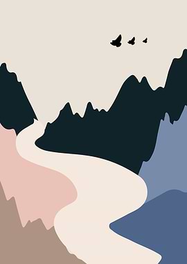 Adventure travel road tree