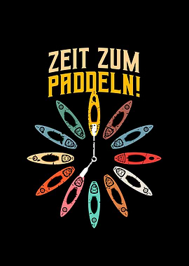 Time for paddling Canoe