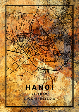 Hanoi Vietnam Map