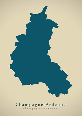 Champagne Ardenne map