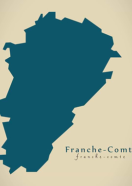Franche Comte region map