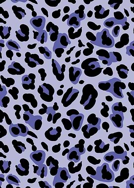 Very peri cheetah pattern
