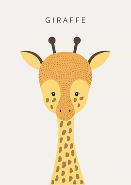 Cute Giraffe Portrait