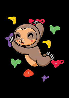 Cute Sloth Bouldering